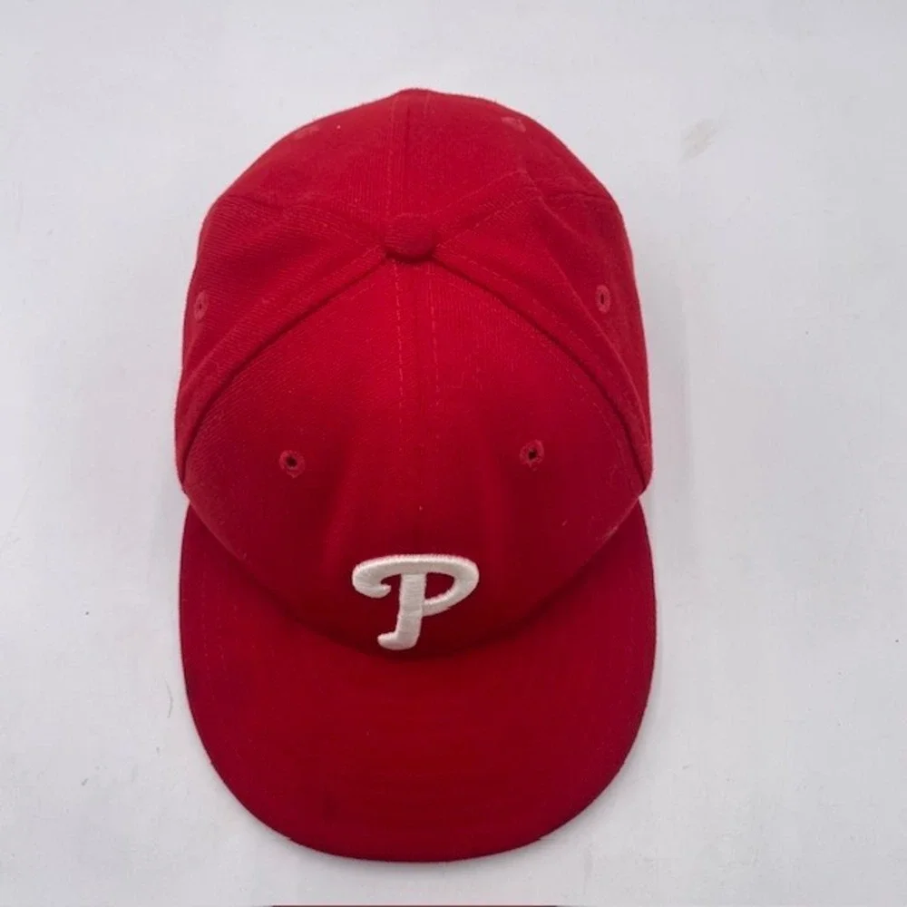 PHILLIES New Era 9FIFTY Snapback Hat Youth Red Embroidered MLB Baseball P Logo